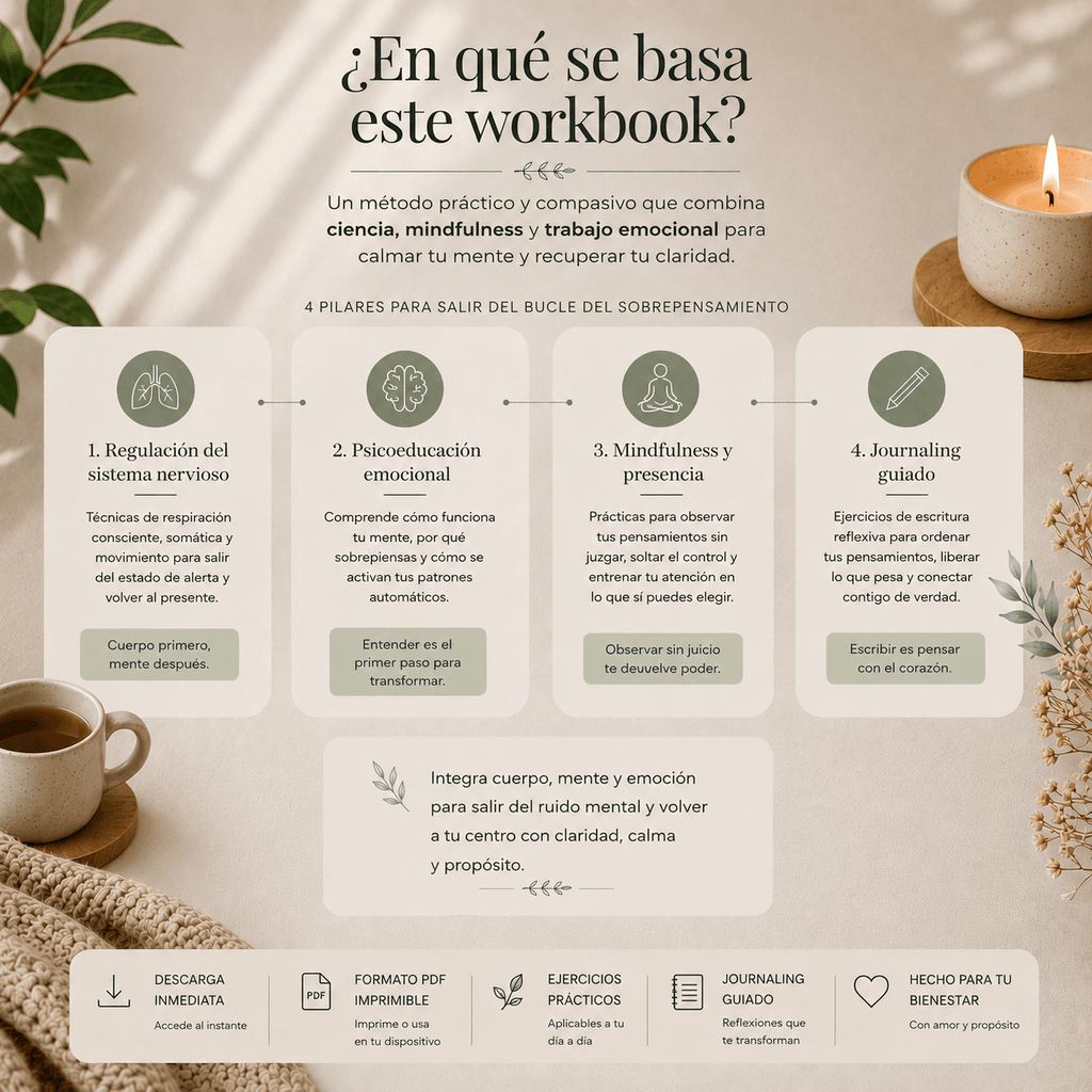 Kit digital para dejar de Sobrepensar y Recuperar la Calma Mental.