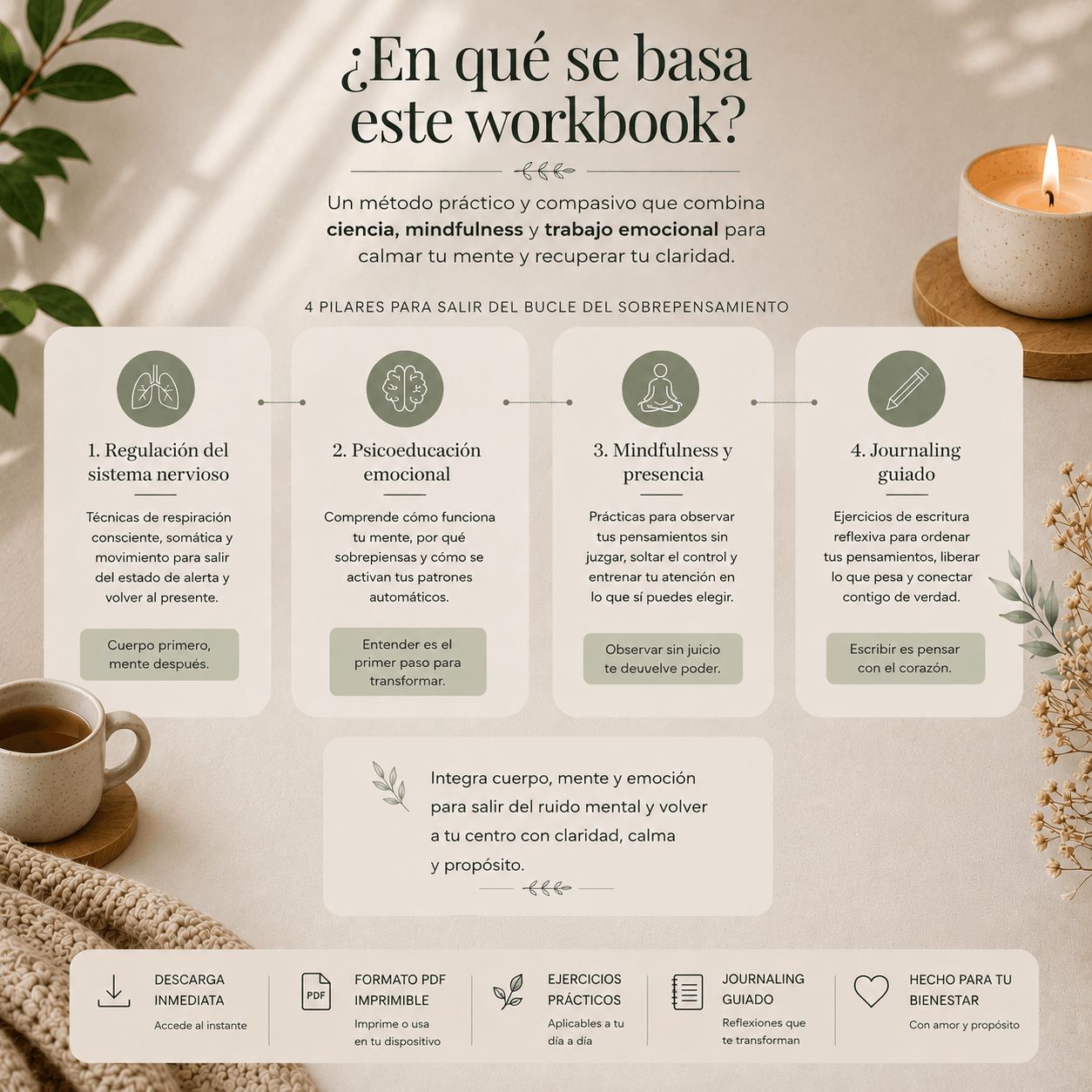 Kit digital para dejar de Sobrepensar y Recuperar la Calma Mental.