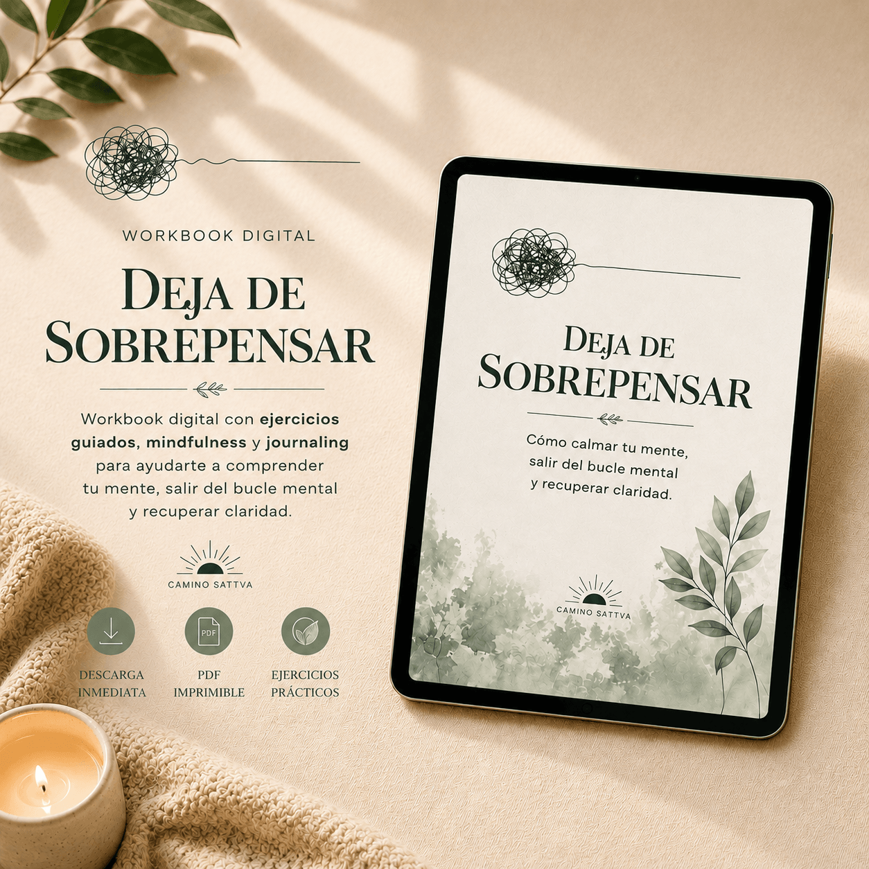 Kit digital para dejar de Sobrepensar y Recuperar la Calma Mental.